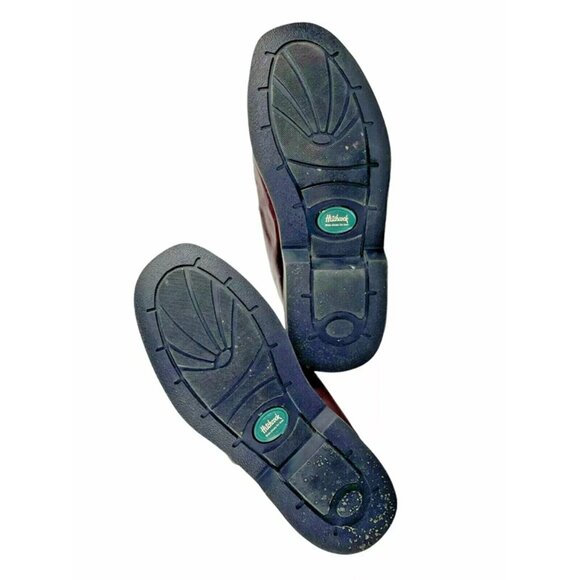 Hitchcock 719213 Mens Maroon Leather Hook And Loop Casual Shoes Size‎ 6 B - Picture 6 of 8